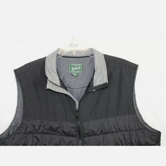 Woolrich Black Quilted 2X Mens Vest EUC - Picture 9 of 9